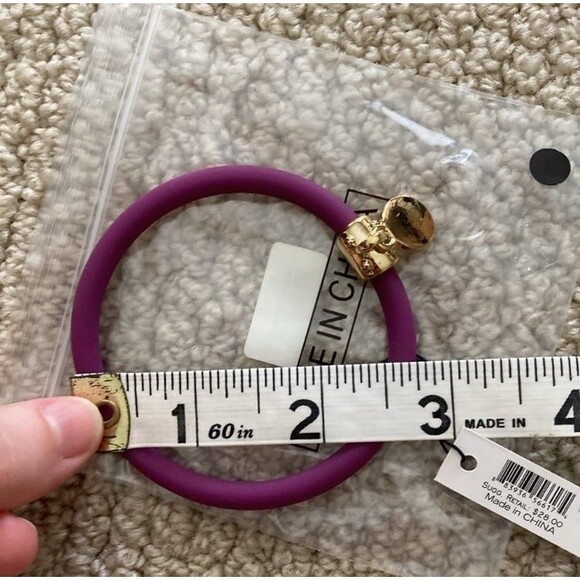 NEW Marc by Marc Jacobs Purple Bracelet with Small Circular Gold Charm NWT - Picture 6 of 6